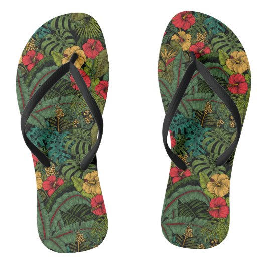 Tropische tuin teenslippers (Voetbed)