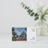 tropische tuin visitekaartje (Staand voorkant)