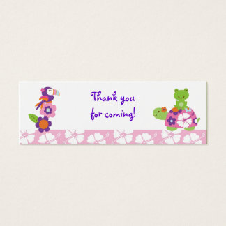 Tropische Turtle Frog Goodie Bag Labels Cadeau Lab Mini Visitekaartjes