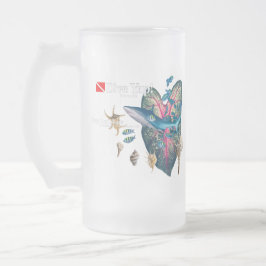 Tropische uitnodiging matglas bierpul