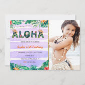 Tropische uitnodiging van Aloha van afgelopen dag (Voorkant)