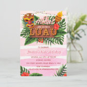 Tropische uitnodiging van het meisje van de dag (Staand voorkant)