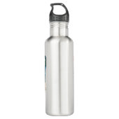 Tropische uitnodiging waterfles  (Achterkant)