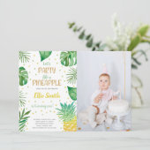 Tropische Uitnodigingen voor Kinderen (Staand voorkant)