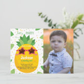 Tropische Uitnodigingen voor Kinderen (Staand voorkant)