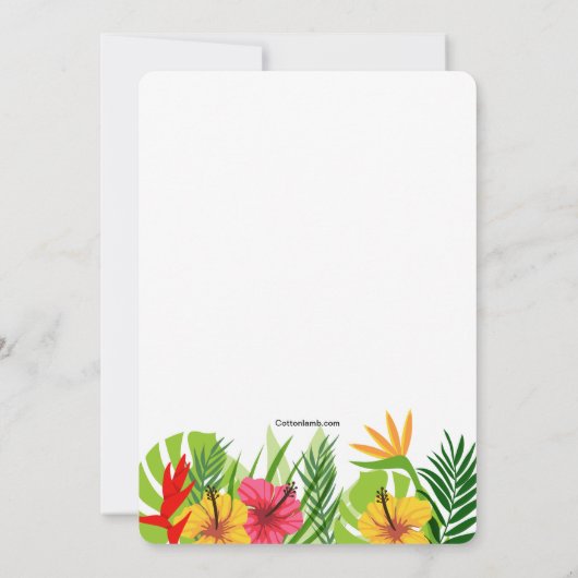 Tropische uitwijking kaart (Achterkant)