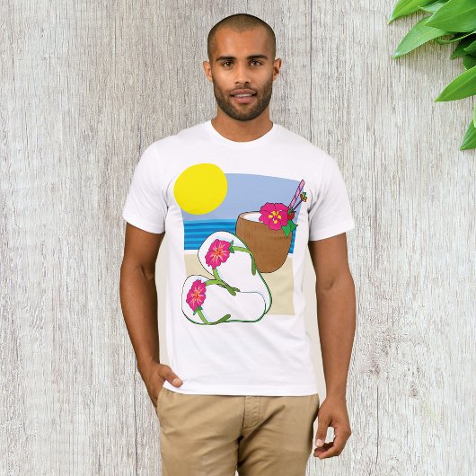 Tropische Vacatie Mannen T-shirt