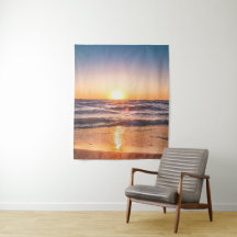 Tropische vakantie bij zonsondergang boven de ocea