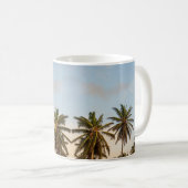 Tropische vakantie palmbomen koffiemok (Voorkant rechts)