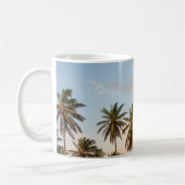 Tropische vakantie palmbomen koffiemok (Links)