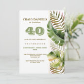 Tropische Velden Verjaardag Kaart (Staand voorkant)