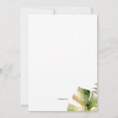 Tropische Velden Verjaardag Kaart (Achterkant)