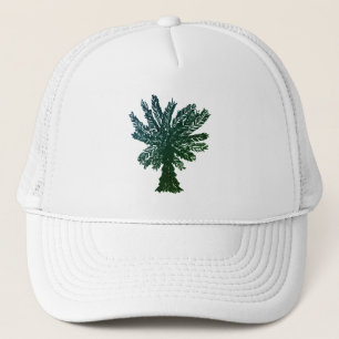 Tropische ventilatie White Custom Baseball Hat Trucker Pet