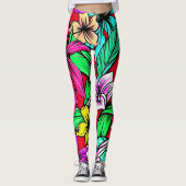 Tropische ventilatormix Thunder_Cove Leggings (Voorkant)