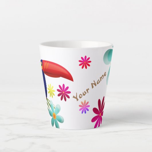 TROPISCHE VIBE. LEVENDIGE OERWOUDEN BLOEMEN. TOUCA LATTE MOK (Voorkant)