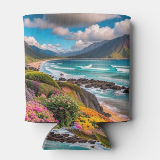 Tropische vibes blikjeskoeler (Achterkant)