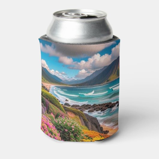 Tropische vibes blikjeskoeler (Blikje Achterkant)