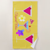 Tropische Vibes Colorful Cocktails Strandlaken (Voorkant)