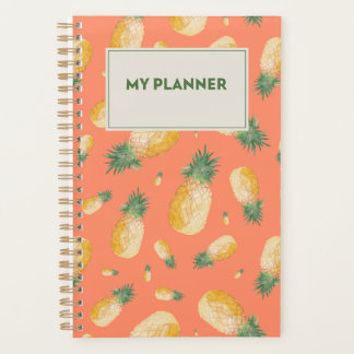Tropische vibes fruit-thema briefpapier planner