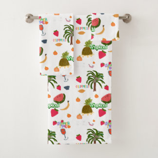 Tropische vibes-handdoek set bad handdoek