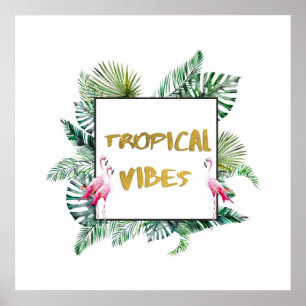 Tropische vibes poster