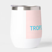 Tropische Vibes Waterfles - Blush Aqua (Rechts)