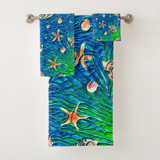 Tropische virussen bad handdoek (Insitu)