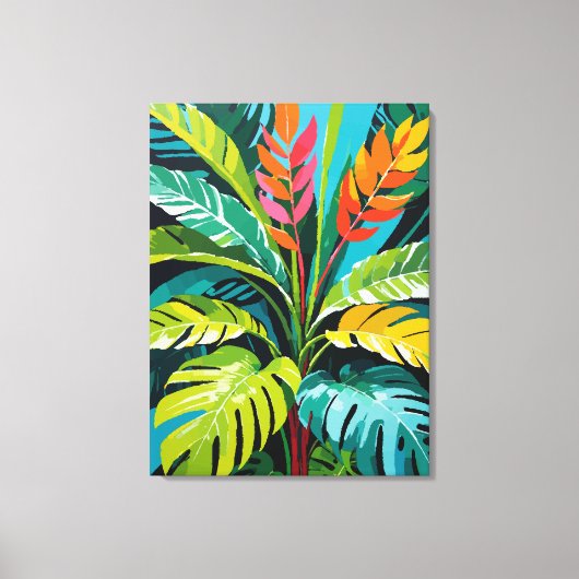 Tropische virussen canvas afdruk (Voorkant)