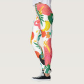 Tropische virussen Floral verlaten Summer Chic Leggings (Links)
