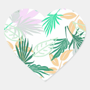 Tropische virussen laten Planten over Hart Sticker
