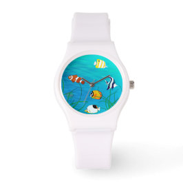 TROPISCHE VIS, CLOWN FISH, KORAAL RIFF FISH, KLEUR HORLOGE