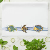 Tropische vis - keukenhanddoek (Gevouwen)