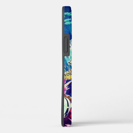 Tropische vis met groen Zee Case-Mate iPhone Case (Achterkant / Rechts)