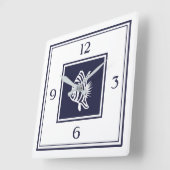 Tropische Vis Nautische Vierkante Wandklok Vierkante Klok (Hoek)