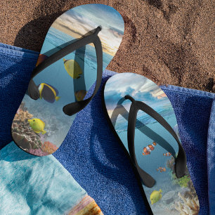 Tropische vis onderwater koraalrif teenslippers