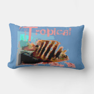 Tropische Vis Roze Tinten Kussen