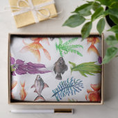 Tropische vis tissuepapier (Geschenk)