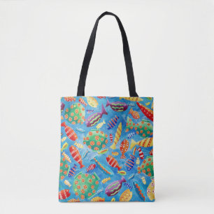Tropische vis tote bag