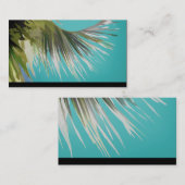 Tropische visitekaartjes sjabloon Palm Tree Art (Voorkant / Achterkant)