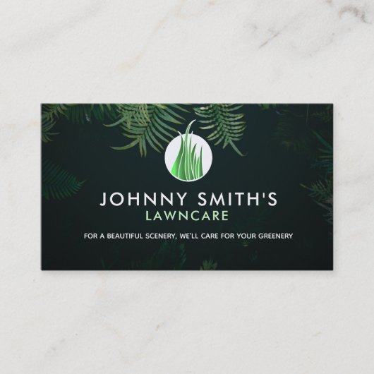  tropische Visitekaartjes voor landschapsarchitect (Voorkant)