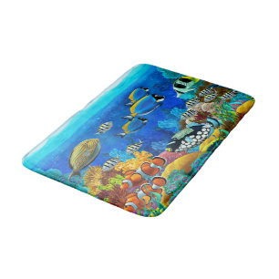 Tropische viskamer Rug Mat Home Decor