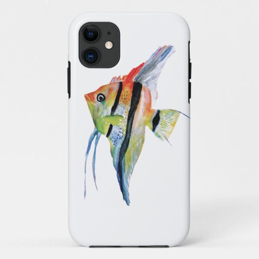 Tropische viskunsten iPhone Case (Achterkant)