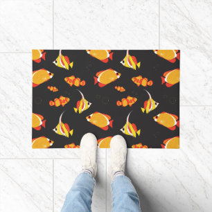 Tropische Vissen Engelen Vissen Kleurrijk Waterlev Deurmat
