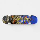 Tropische Vissen in Oceaan Koraalrif Blauw Zee Ele Skateboard (Horizontaal)