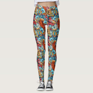 Tropische Vissen Kleurrijke Zomer Vibes Leggings