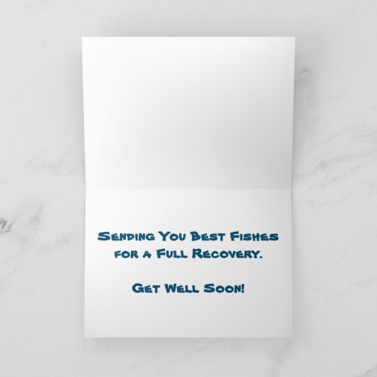 "Tropische Vissen" Wenskaart voor een spoedig hers Kaart (Binnen)