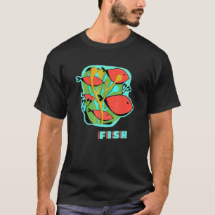 Tropische Vissen Zwemmen In Mid-Century Kinderen O T-shirt