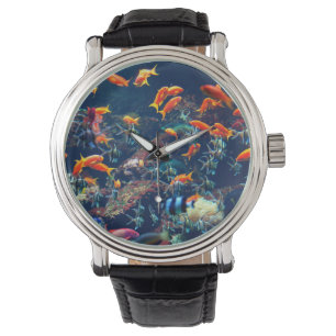 Tropische visstand horloge