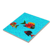 Tropische visTegel Tegeltje (Zijkant)