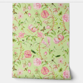 Tropische  Vlinders Tuin Chinoiserie Behang